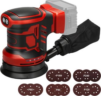 OEM Lijadora Orbital Aleatoria Para Bater&iacute;a Milwaukee De 18 V (bater&iacute;as No Incluidas), Lijadora Orbital Aleatoria Inal&aacute;mbrica De 125 Mm, 3 Velocidades De 