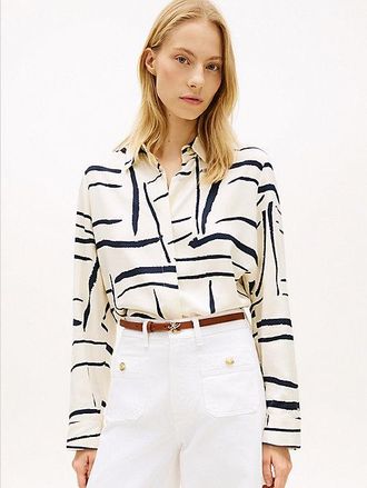 Tommy Hilfiger Regular Fit Gold-Tone Button Shirt