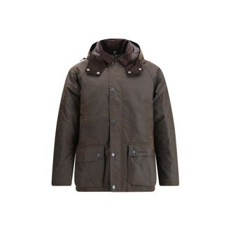 Barbour Brown Cotton Rain Mens Coat