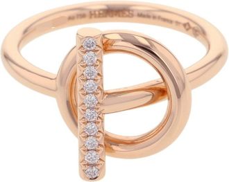 Herm&egrave;s Pink Gold (18K) Band Ring (Pre-Owned)