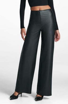 Commando Wide Leg Faux Leather Pants in Black at Nordstrom, Size X-Small