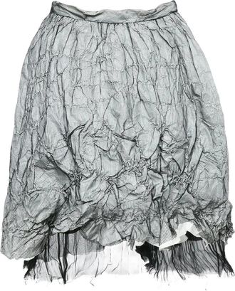 Fendi Minigonna con effetto increspato - Grigio