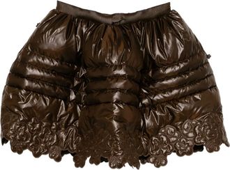 Cecilie Bahnsen x The North Face Elena gewatteerde wikkelrok - Bruin