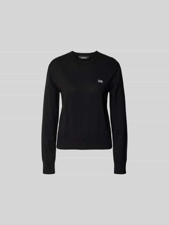 Dsquared2 Sweatshirt mit Label-Stitching in Black, Gr&ouml;&szlig;e XS