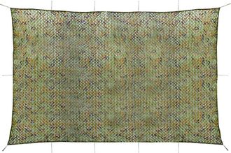 vidaXL Red De Camuflaje Vidaxl Con Bolsa De Almacenamiento 5x6 M Verde
