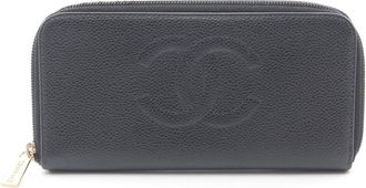 Chanel Leather Long Wallet (Bi-Fold) (Pre-Owned)