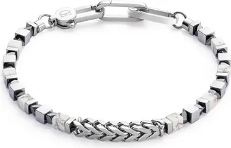Coeur de Lion Bracelet Precious Cubes & Chain White-Silver at Nordstrom