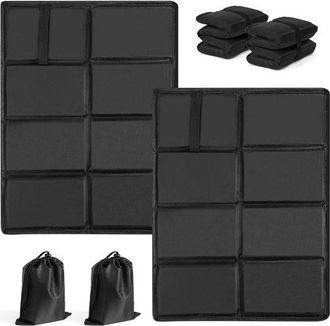 OEM Coj&iacute;n Para Asiento - Coj&iacute;n Para Exteriores - Asiento C&oacute;modo - Impermeable Y T&eacute;rmico - 2 Piezas - Negro