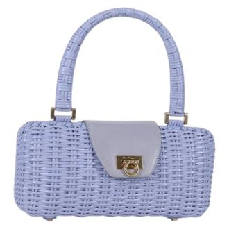 Ferragamo Pre-owned Handbags, female, Purple, Size: ONE SIZE Pre-owned Hand Bag