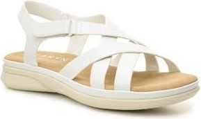 Taryn Rose Lasercut Slide Sandal in White at Nordstrom Rack, Size 8.5