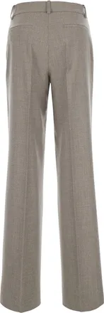 P.A.R.O.S.H. Womens Trousers Flanel Beige Wool