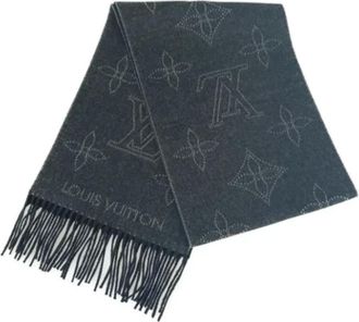 Louis Vuitton Pre-owned Scarves, female, Black, Size: ONE SIZE Pre-owned Cashmere scarves