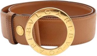 Bulgari Pre-owned Vintage Belt - Dames - Vintage Accessoires - Bruin - ONE Size - Leer - Vintage