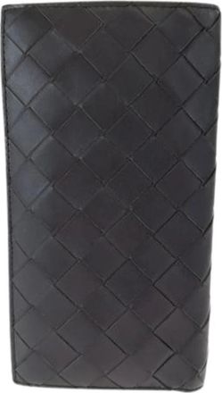 Bottega Veneta Pre-owned Vintage Lange Portemonnee (bi-fold) - Heren - Vintage Accessoires - Bruin - ONE Size - Vintage