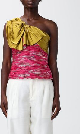 Valentino Top monospalla Valentino in misto seta