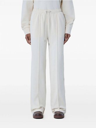 Moncler WOMENS COTTON SWEAT PANTS Size: M, colour: WHITE