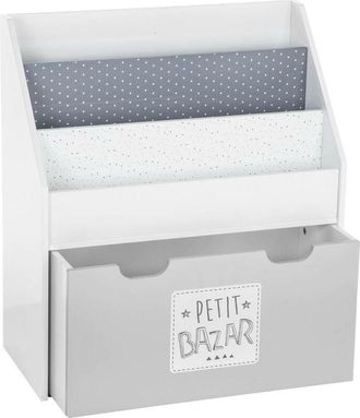Atmosphera Atmosphera - Libreria per bambini grigia su rotelle H70cm créateur dintérieur