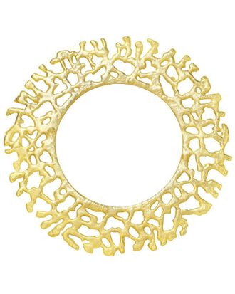 Tiramisu Golden Gleam Metallic Charger Plate