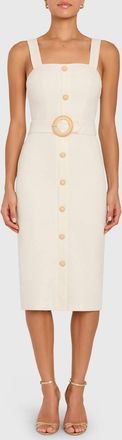 Amanda Uprichard Uptown Dress In Ecru
