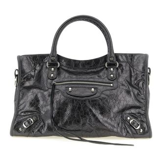 Balenciaga Tassen, Dames, Grijs, ONE Size, Katoen, Le City Bag Medium