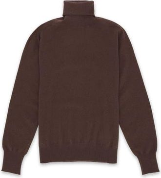 Fortela Shannon High Neck Jumper in Dark Brown at Nordstrom, Size Medium Eu