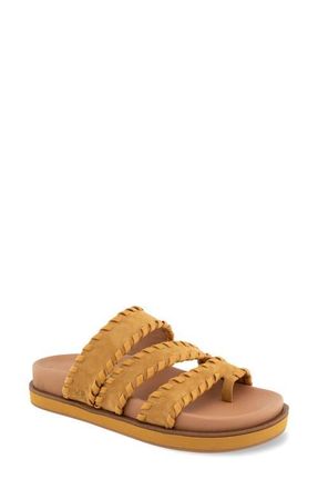 Gentle Souls Niles Whip Platform Slide Sandal in Wood at Nordstrom, Size 5.5