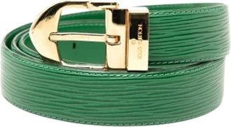 Louis Vuitton Pre-owned Belts, female, Green, Size: ONE SIZE Pre-owned Epi Leather Belt