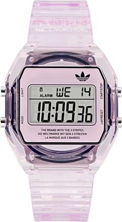 adidas Digitale Twee Kristal Roze Horloge - unisex - Horloges - Roze - ONE Size - Accessoires