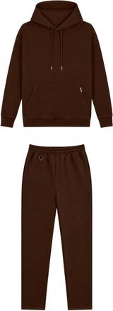 Black Bananas Jumpsuits & Playsuits, Heren, Bruin, L, Polyester, Hooded Flex Suit