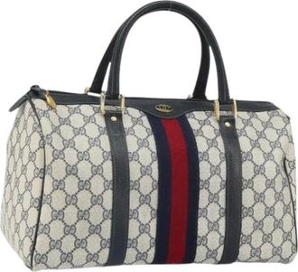 Gucci Pre-owned Handbags, female, Blue, Size: ONE SIZE Pre-owned Plastic Handbag