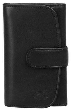 Pik&eacute; Geldb&ouml;rse PIK&Eacute;, Damen, schwarz, Leder, gepflegt, Kleinlederwaren Geldb&ouml;rse, echt Leder