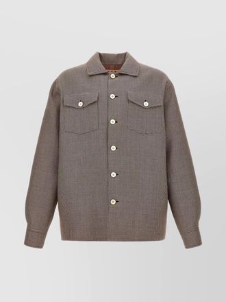 Marni jacket checkered chest pockets