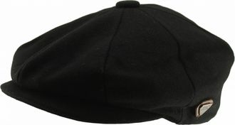 Generic Royal Stallion Wool Baker Boy Cap in Black, Size: Medium (57cm)