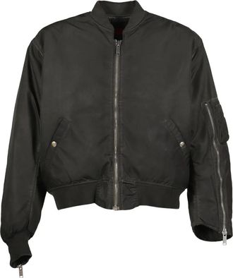 424 Bomberjack met rits - Zwart