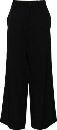 Yohji Yamamoto wide-leg wool trousers - women - Wool - 2 - Black