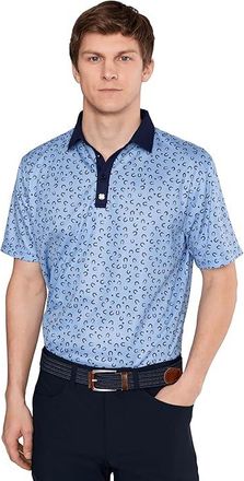 Black Clover Good Luck Polo Mens Clothing Peri Blue : 2XL, Polyester