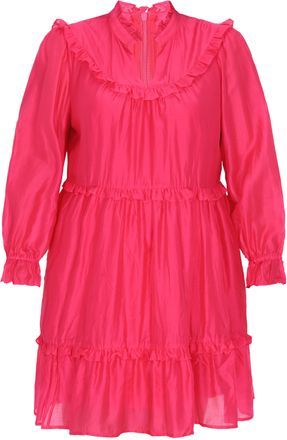 Faina Grote maten jurk vrouwen roos