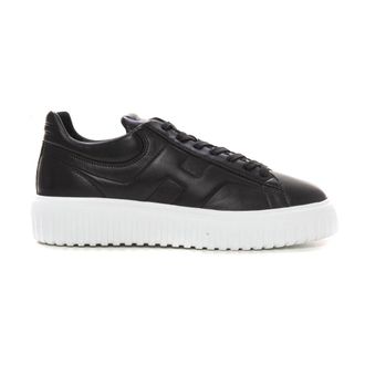 Hogan H-Stripes High-Top Sneaker - Heren - Sneakers - Zwart - 44 EU - Leer - Schoenen