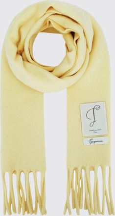 Jacquemus Sciarpa in misto lana a blocchi di colore con frange e logo applicato