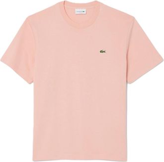 Lacoste Klassiek katoenen T-shirt met normale pasvorm - Heren - T-shirts - Roze - S - Katoen - Tops