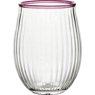 Juliska Nell Stemless Wine Glass in Blush at Nordstrom