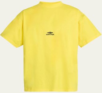Balenciaga Mens 3B Logo Oversized T-Shirt