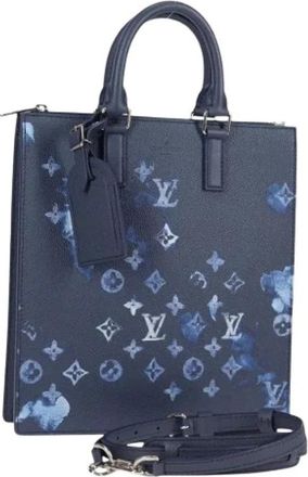 Louis Vuitton Pre-owned Vintage Monogram Canvas Handtas - Dames - Vintage Shopper - Blauw - ONE Size - Vintage