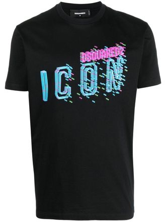 Dsquared2 Icon-print cotton T-shirt - Black