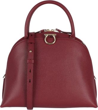 Ferragamo Gancini Medium Leather Top Handle Bag