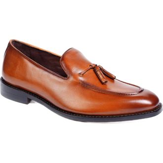 Anthony Veer Kennedy Tassel Loafer in Burnished Tan at Nordstrom, Size 14