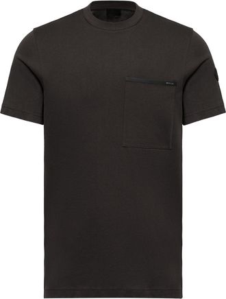 Moncler Moncler Cotton Jersey T-shirt With Chest Pocket, Men, Black, Size: 3xl