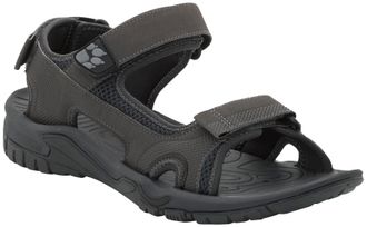 Jack Wolfskin Sandale JACK WOLFSKIN LAKEWOOD CRUISE SANDAL M, Herren, Gr. 40,5, grau (phantom), Synthetik, Schuhe Sandale, mit Klettverschluss