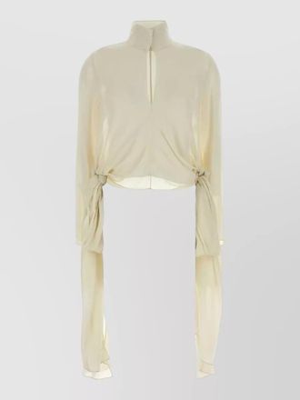 Alaia crepe blouse