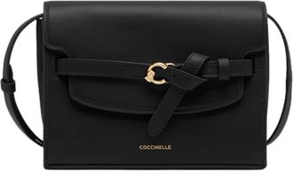 Coccinelle Elegante Sabine Leren Tas - Dames - Schoudertassen - Zwart - ONE Size - Leer - Tassen